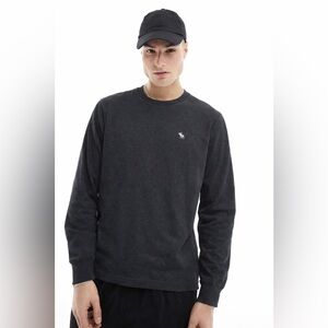ABERCROMBIE & FITCH - Dark grey Long Sleeve Shirt
